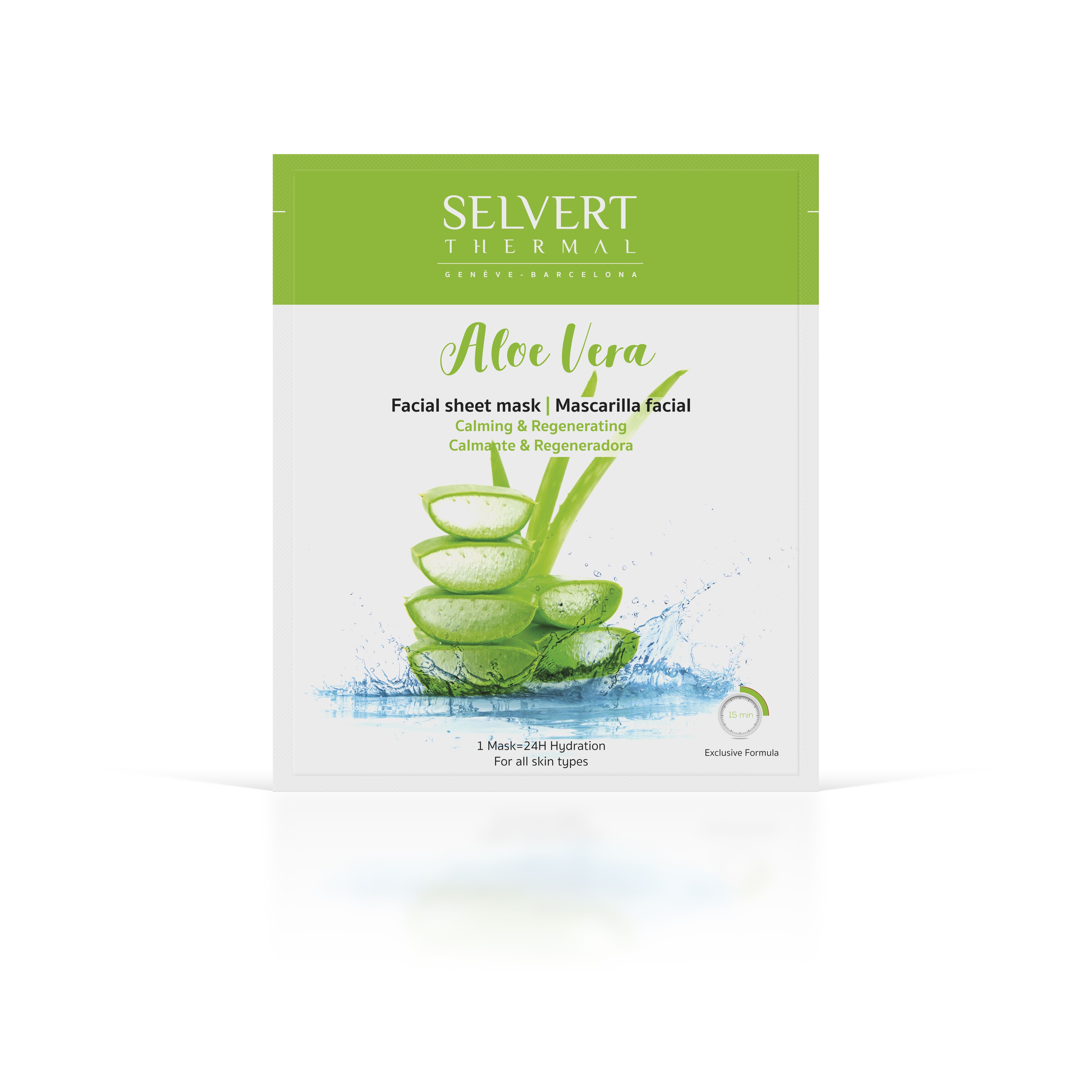 Facial Sheet Mask SELVERT Aloé Vera