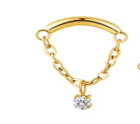 Piercing Invictus Gold Pendent