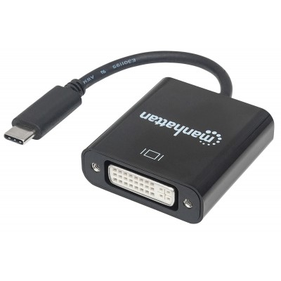 ADAPT USB-C (M) TO DVI (F) MANHATTAN