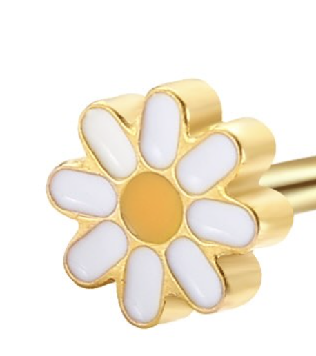 Piercing Flor Margarida Gold