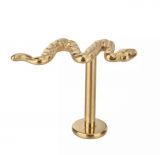 Cobrinha Gold em Titânio