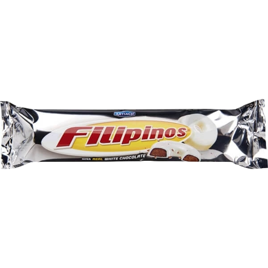 BOLACHA FILIPINOS CHOC. BRANCO 128GR