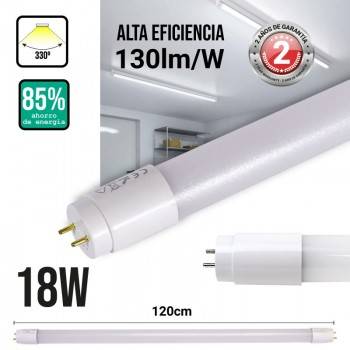 Lampada led T8 18W 120cm opalino 6500K branco frio