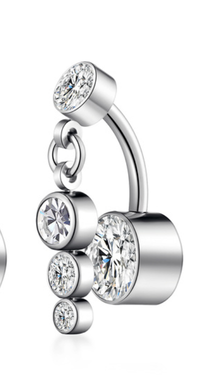 Piercing Umbigo Luxo com pendente