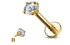 Ponto Luz 3mm Quadrado Gold