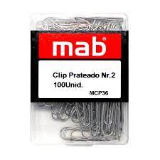 CLIPS Nº2 MAB PRATEADOS CX.100 (1/20)