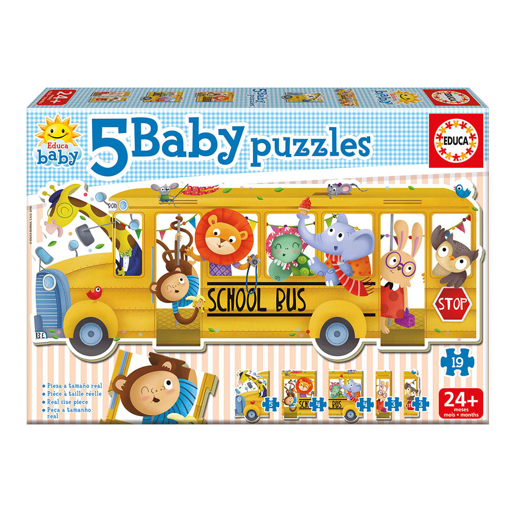 BABY PUZZLES ANIMAL BUS