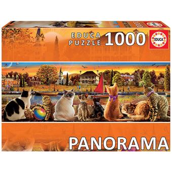 Puzzle Gatos Panorama 1000 Peças