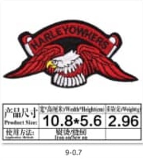 PATCH HARLEY OWNERS 10.8 x 5.6