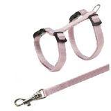 JUNIOR - PEITORAL+TRELA AJUSTAVEL P/ GATINHOS