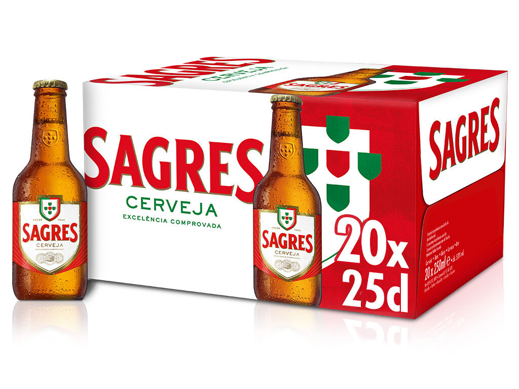 CERVEJA SAGRES MINI TP 20X250ML