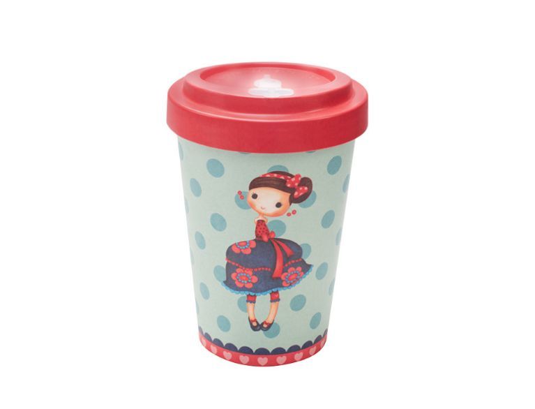 Caneca de Bambu Cherries 400ml