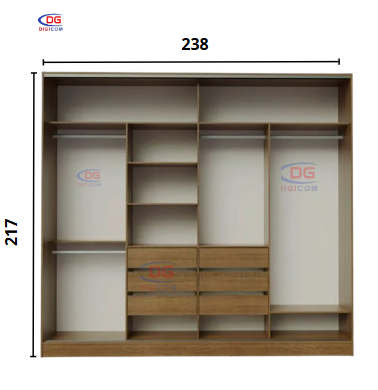 Roupeiro 217x55x238 Sem Porta