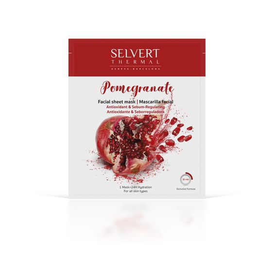 Facial Sheet Mask SELVERT Pomegranate