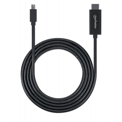 CABO MINI DISPLAYPORT 1.8MT (M) PARA HDMI (M) 4K@60Hz PRETO MANHATTAN