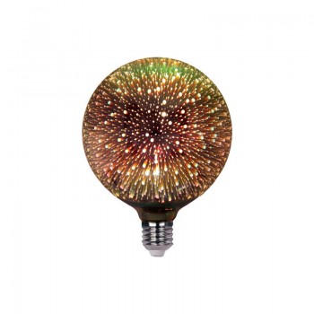 Lampada led Globo E27 G125 6W BIG BANG 3D 2700K