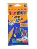 12 LAPIS DE COR BIC STRIPES EVOLUTION