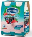 IOGURTE LIQUIDO NUTRÉGI S/LACTOSE FRUTOS VERMELHOS (PACK 4UNID)