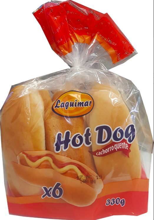 PÃO HOT DOG LAGUIMAR  X6