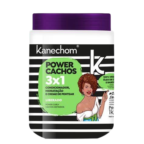 MÁSCARA HIDRATANTE POWER CACHOS 3 EM 1 KANECHOM 1KG