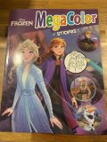 Livro colorir com autocolantes MegaColor Frozen
