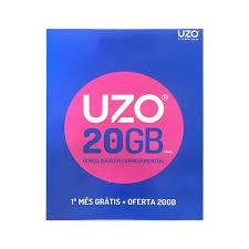 Cartão Sim Uzo 40gb 20gb+20gb+ 2000min + 50 Sms Oferta 20gb Por 30 Dias