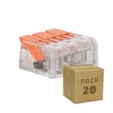 Pack 20 ligadores rápidos 3 entradas 0.08-4 mm