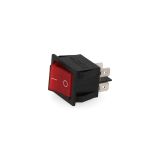 Interruptor Luminoso Vermelho Encastrar 4 Pinos
