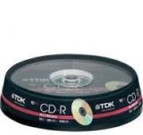 TDK PACK 10 CD-R REGRABABLE