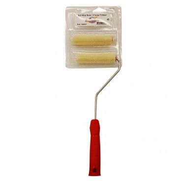 Kit Mini Rolo Esmalte Velour+Recarga 11cm RIGO