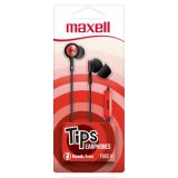 IN-EAR MAXELL EB STEREO W/MIC RED 348122