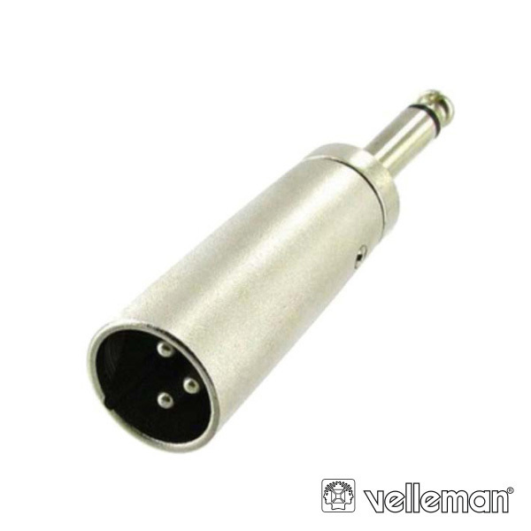 Ficha adaptadora XLR 3P macho/jack 6.35 macho