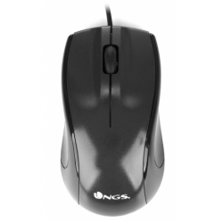 RATO COM FIO| 1000 DPI| 3 Botões|1.20m |PRETO 