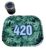 Tabuleiro 420 folhas Cannabis small 