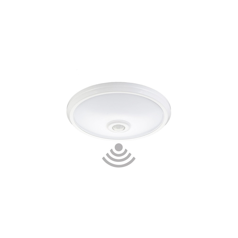 Plafon led teto 15W 6000K IP20 c/sensor pir branco frio