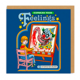  Express Your Feelings Square Greeting Card
