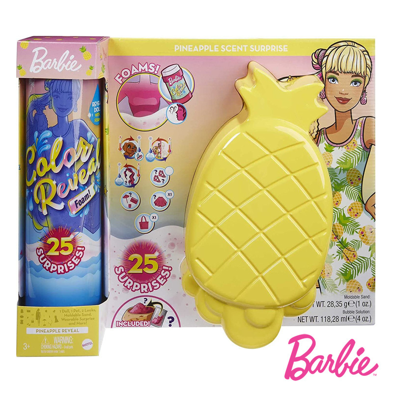 Barbie Color Reveal Espuma Ananás