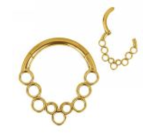 Argola Bolinhas Sabao GOLD
