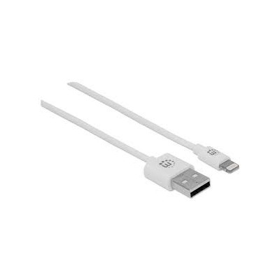 CABO ILYNK USB-A 1MT (M) PARA LIGHTNING (M) BRANCO MANHATTAN