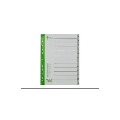 SEPARADOR A4 1-12 FORPUS PP 11 C/12 FLS