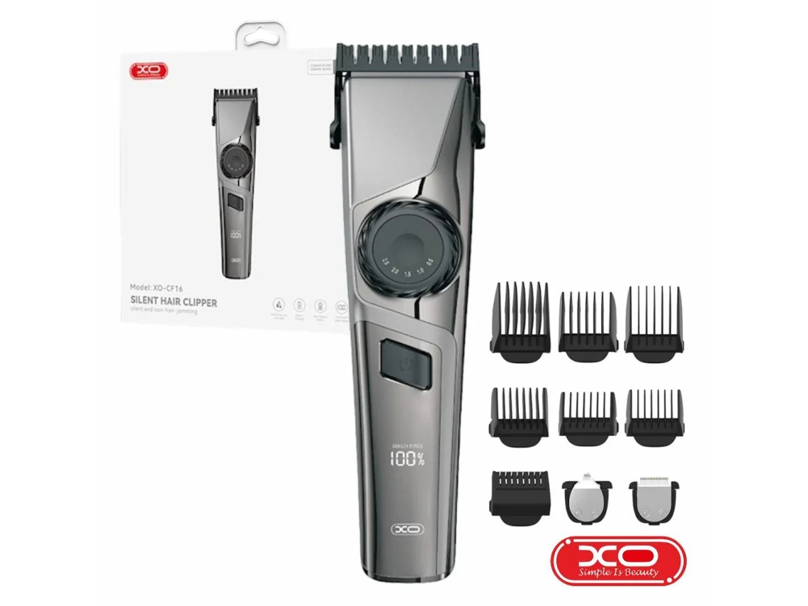 Máquina Cortar Cabelo S/ Fios C/ Lcd 2000mah XO