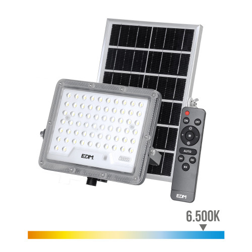FOCO PROJETOR SOLAR SLIM 50W 600LM 6500K