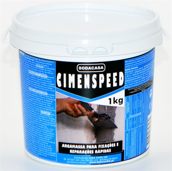 Cimento Rapido Balde 1 Kg Cimenspeed