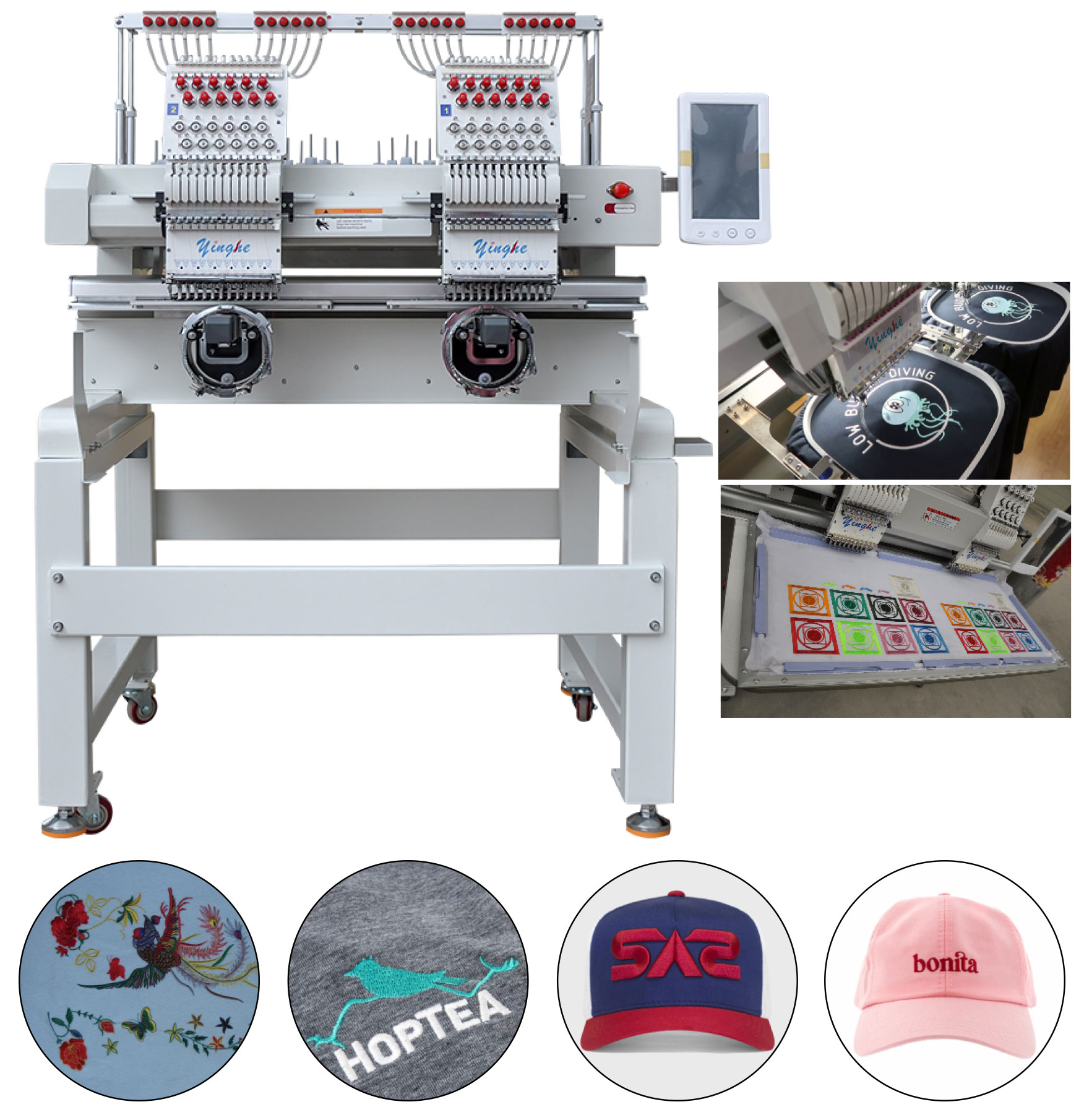 MAQUINA DE BORDAR DE 2 CABEÇAS/902