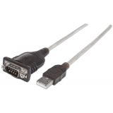 ADAPT USB-A 2.0 (M) PARA SERIE DB9/FTDI FT232RL (M) MANHATTAN