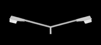 BRAÇO DUPLO OCTAGONAL 0.75M