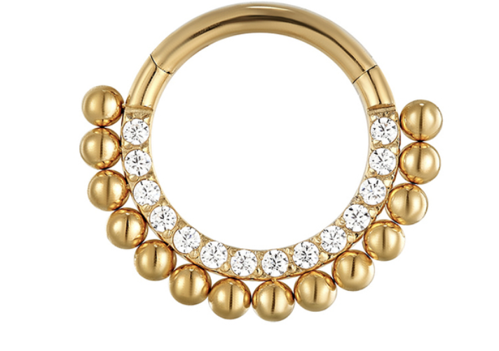 Argola Porto Indie 10mm Gold