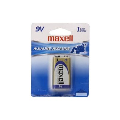 PILHA 9V CX/1 MAXELL ALKALINE