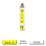 Tinteiro compatível jato tinta - cor amarelo- para  epson T0714 - 5,5ml
