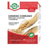 Ginseng Coreano 2000mg + Vitamina B2 Sovex